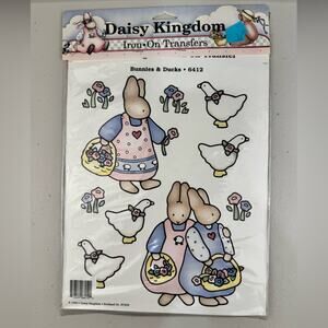 Daisy Kingdom Bunnies & Ducks Iron-On Transfers Vintage 90’s Art Girlhood Core